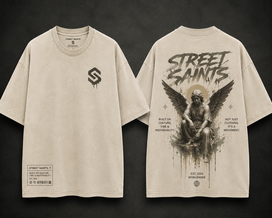 Beige oversized T-shirt